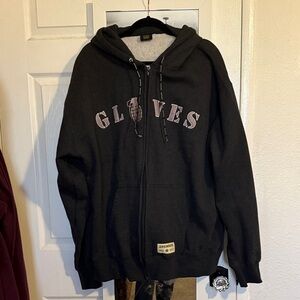 Grenade Logistics Black/Charcoal Zip-Up Hoodie XXL